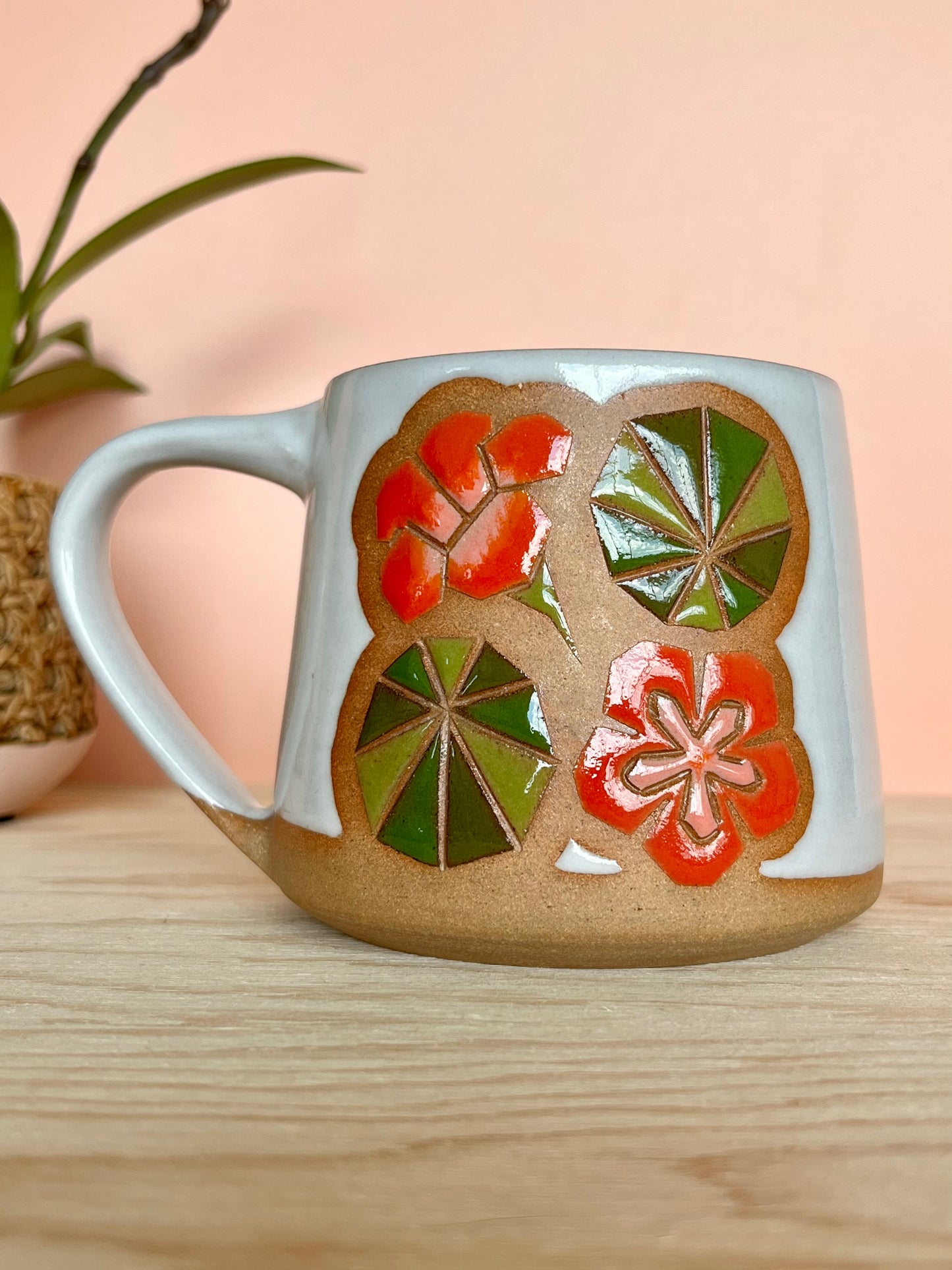 Tall Garden Quilt Mug -02-