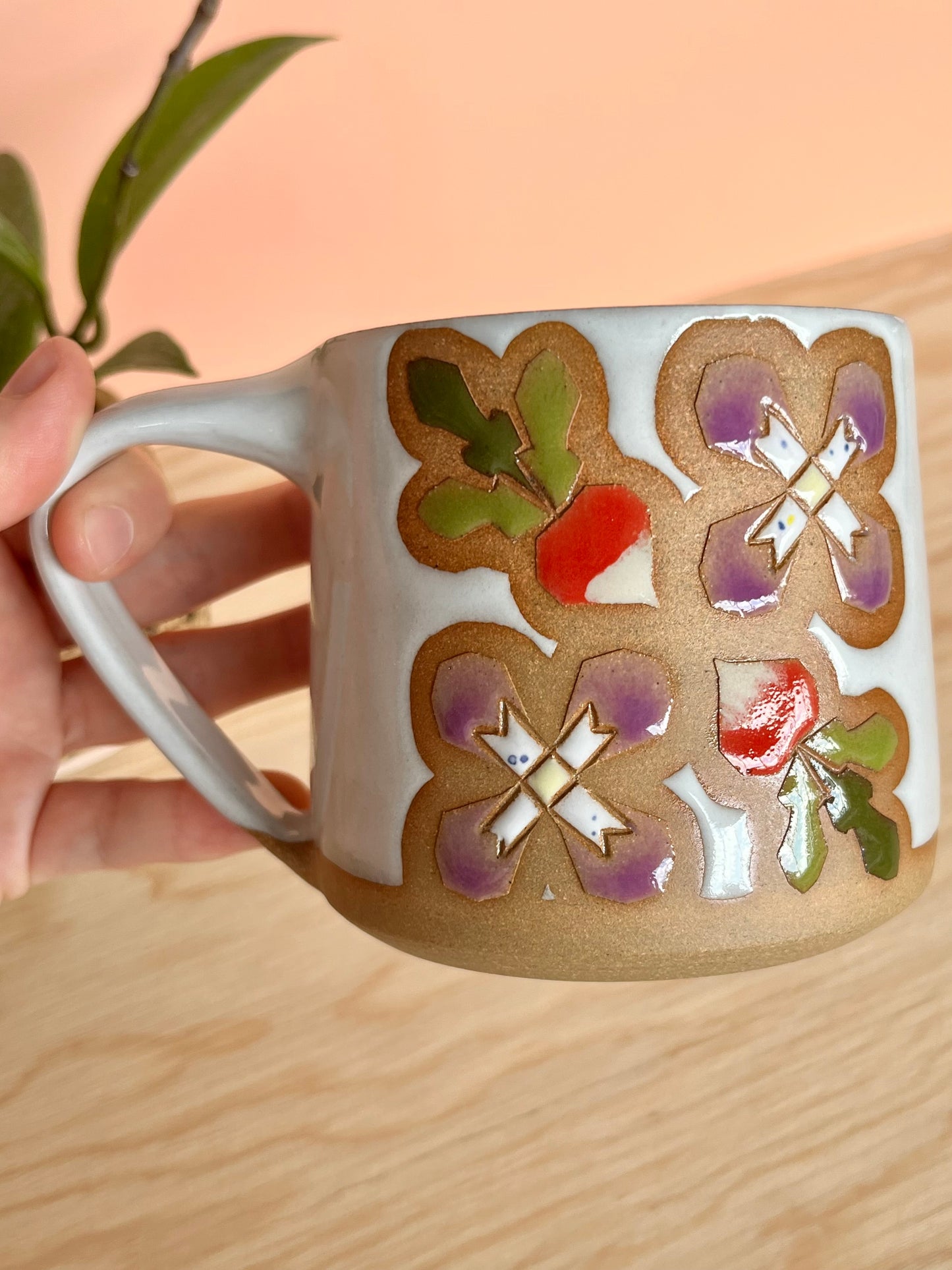 Tall Garden Quilt Mug -11-