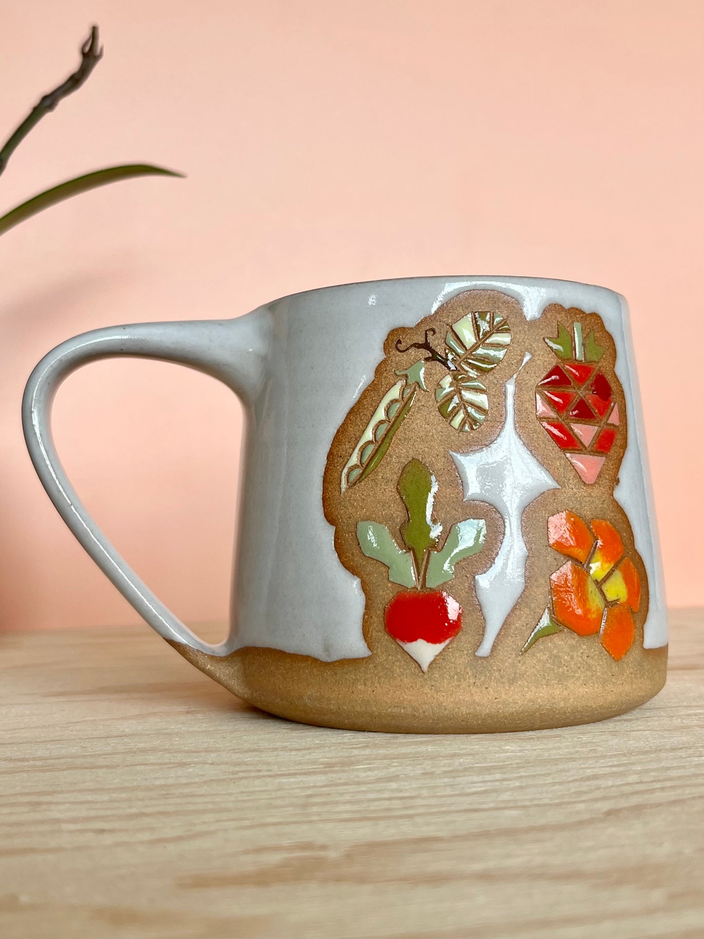 Tall Garden Quilt Mug -04-