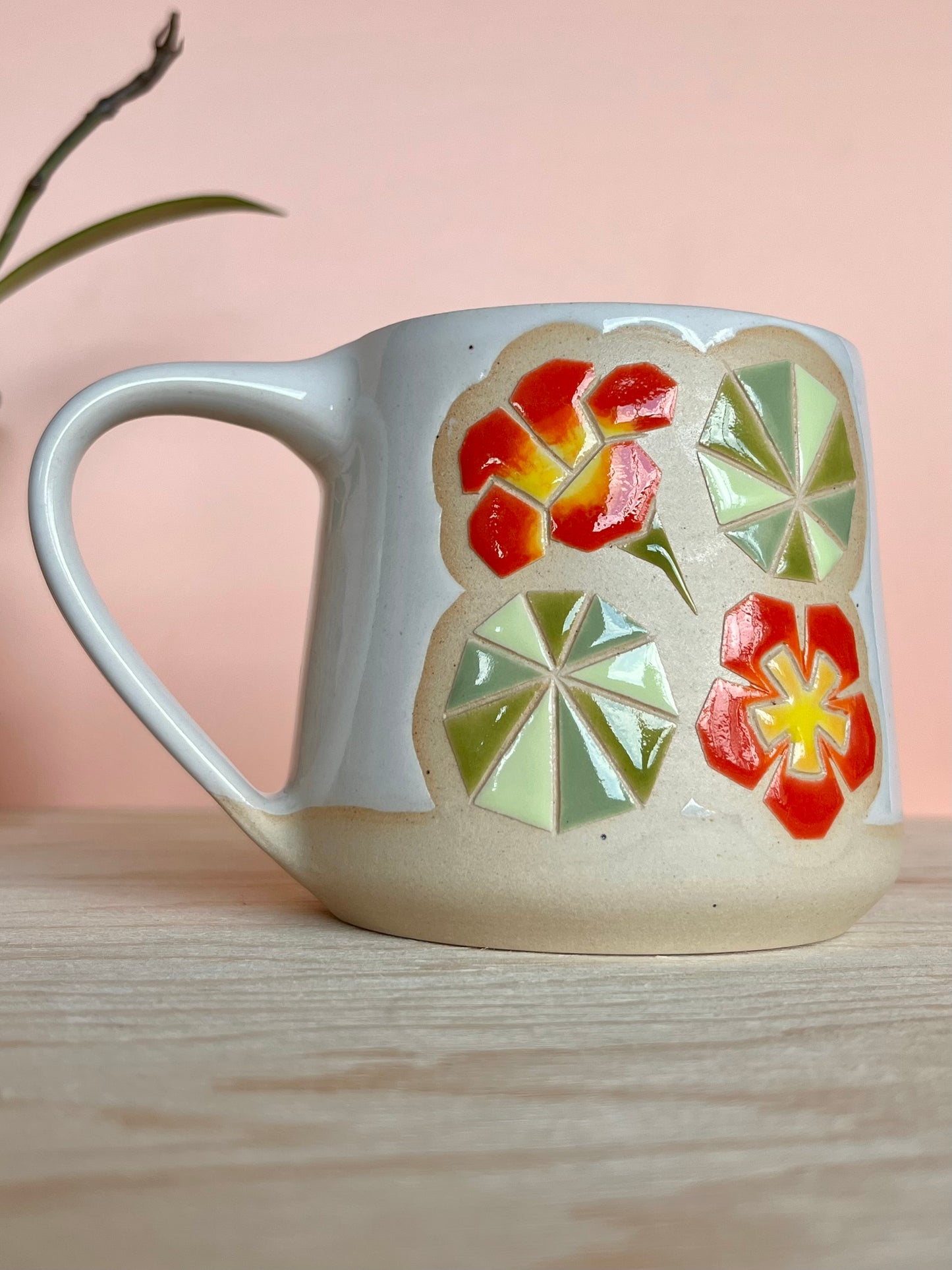 Tall Garden Quilt Mug -19-