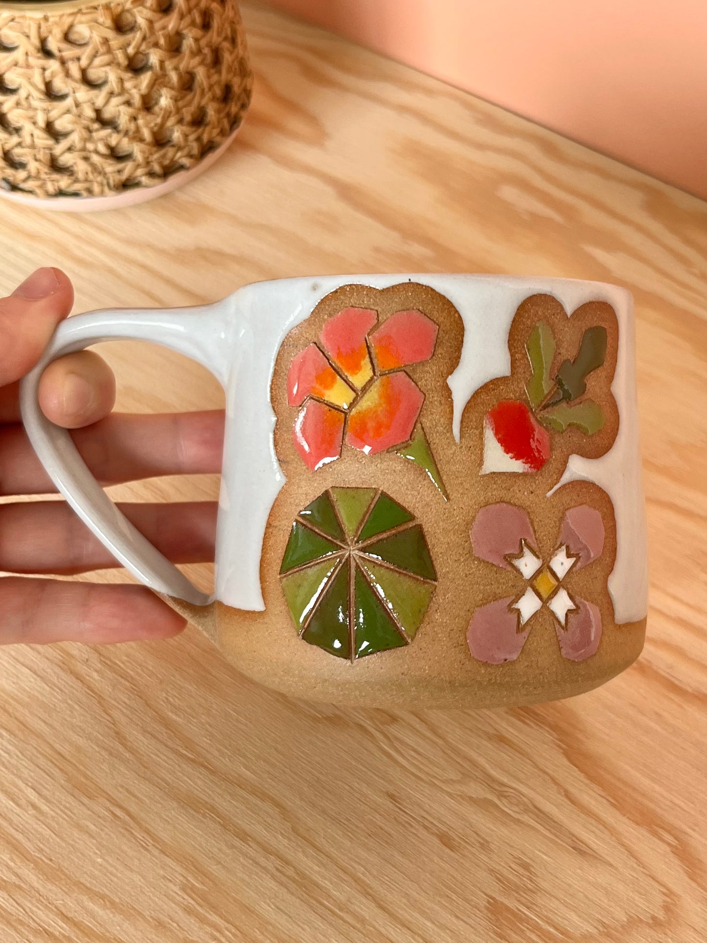 Tall Garden Quilt Mug -10-
