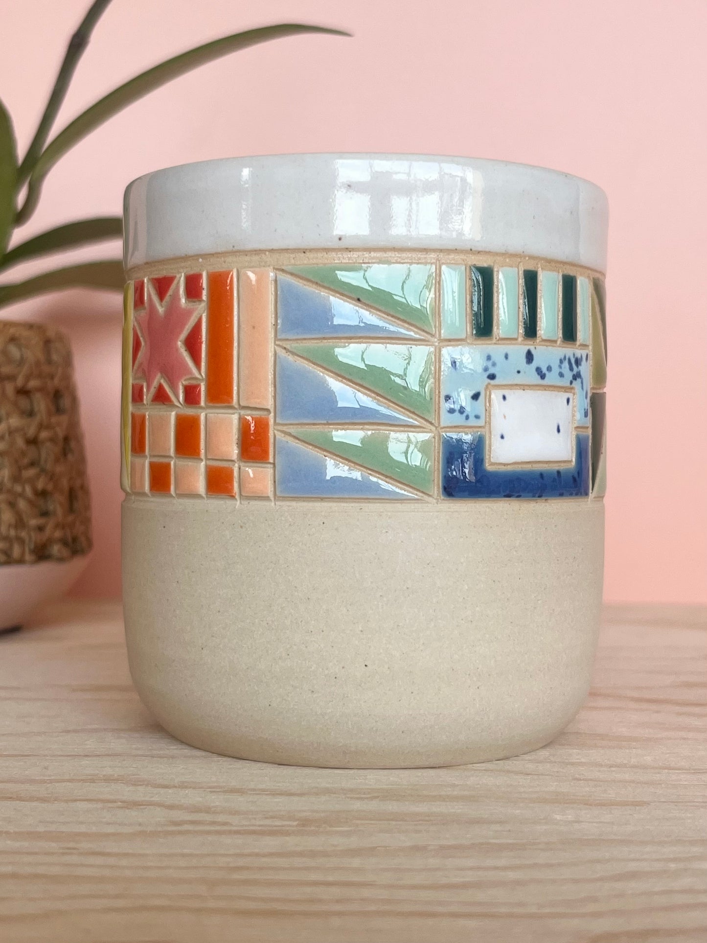 Rounded Quilted Tumbler -91-
