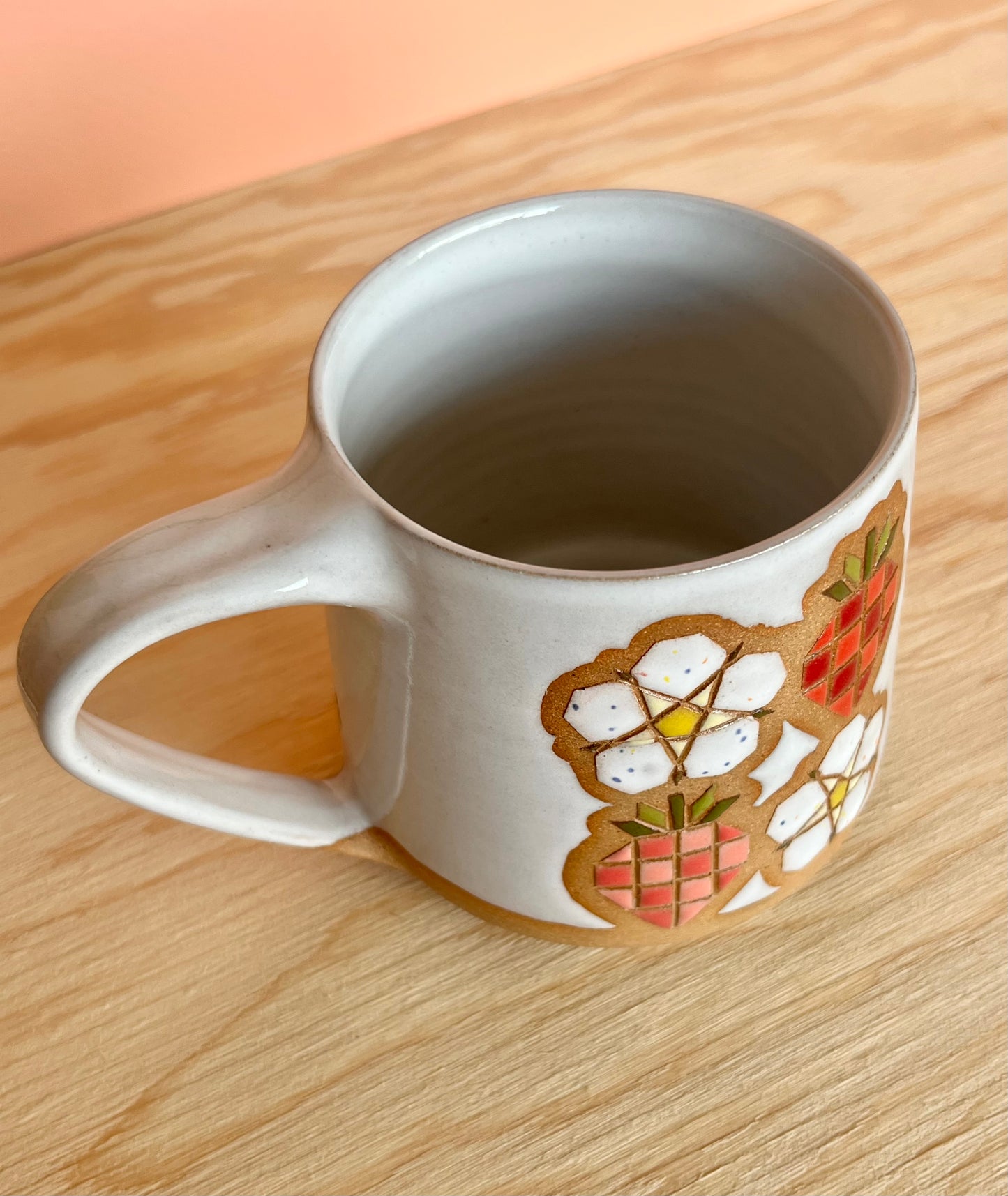 Tall Garden Quilt Mug -08-