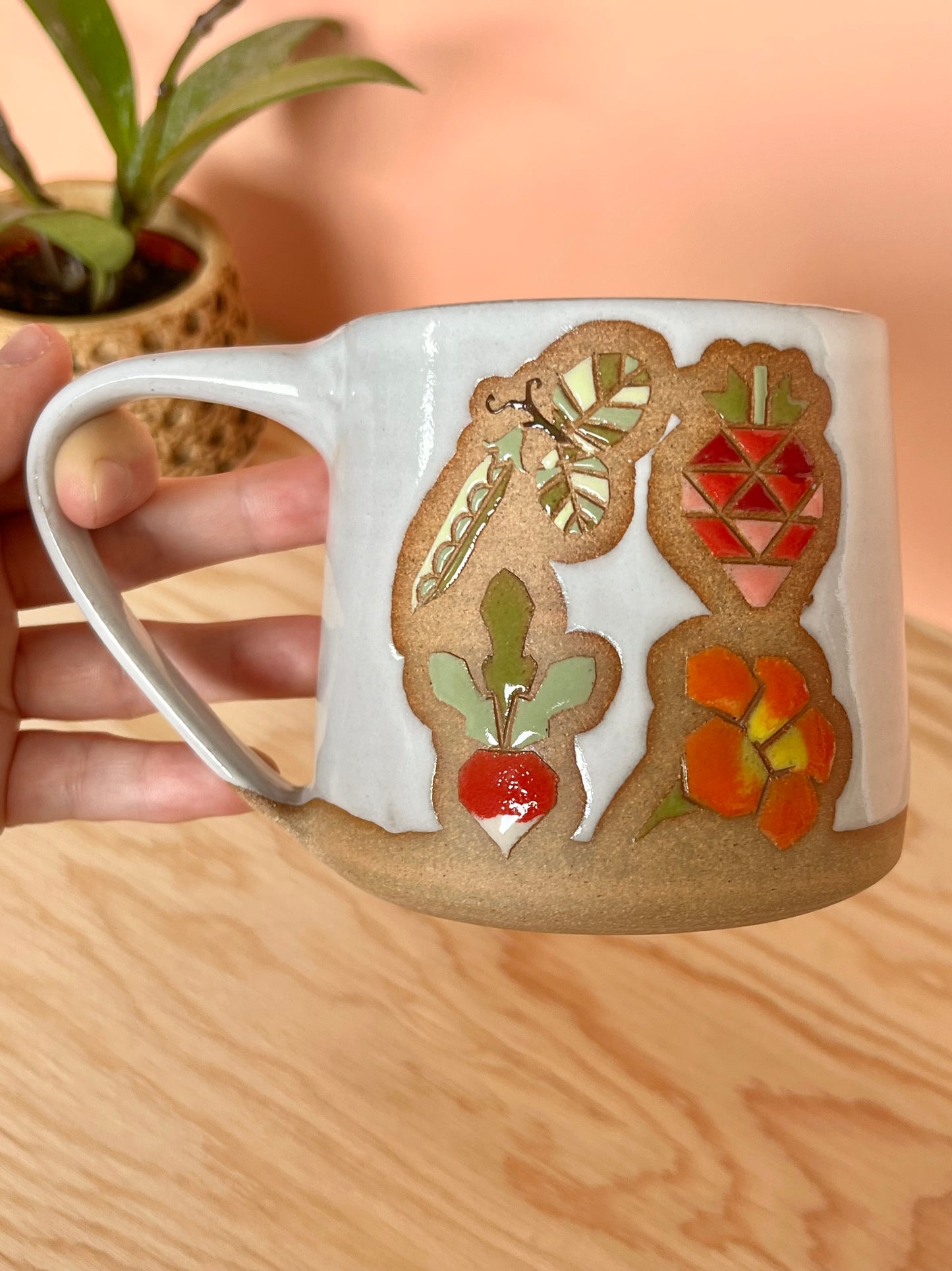 Tall Garden Quilt Mug -04-