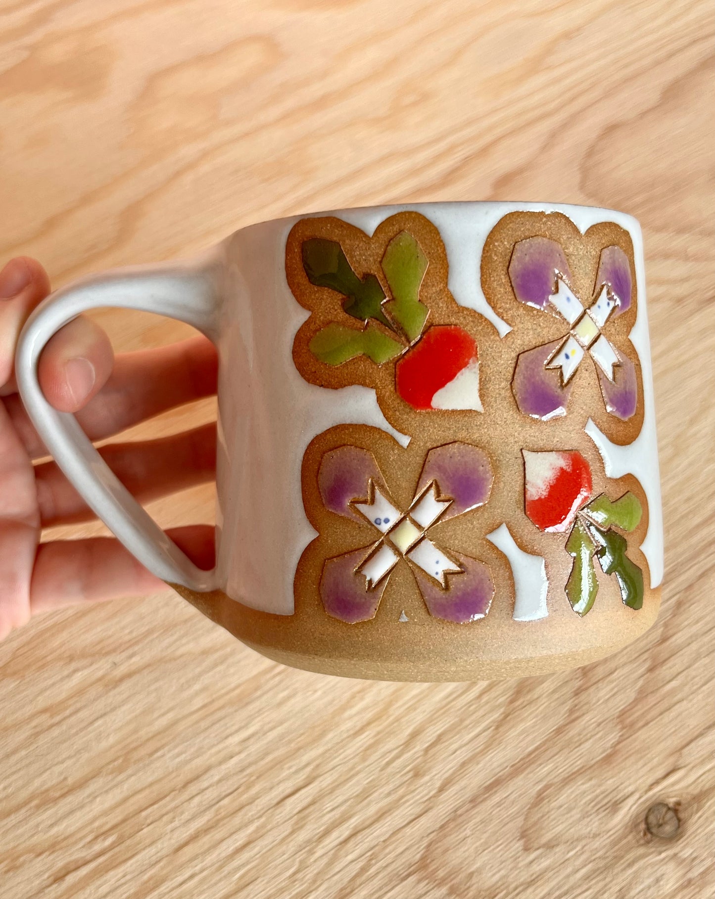 Tall Garden Quilt Mug -11-