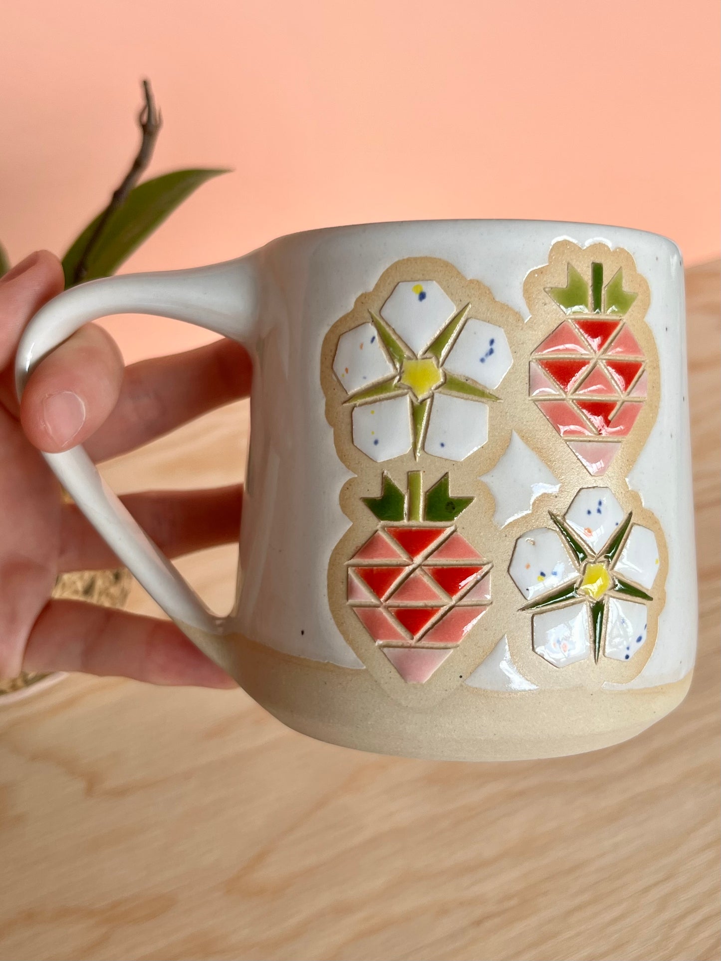 Tall Garden Quilt Mug -17-