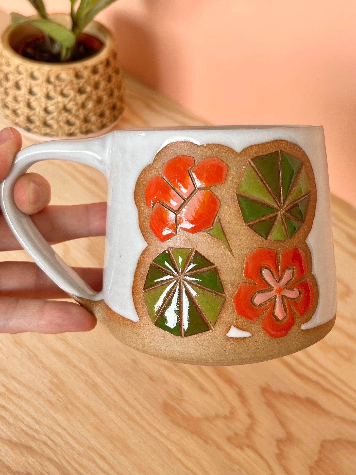 Tall Garden Quilt Mug -02-