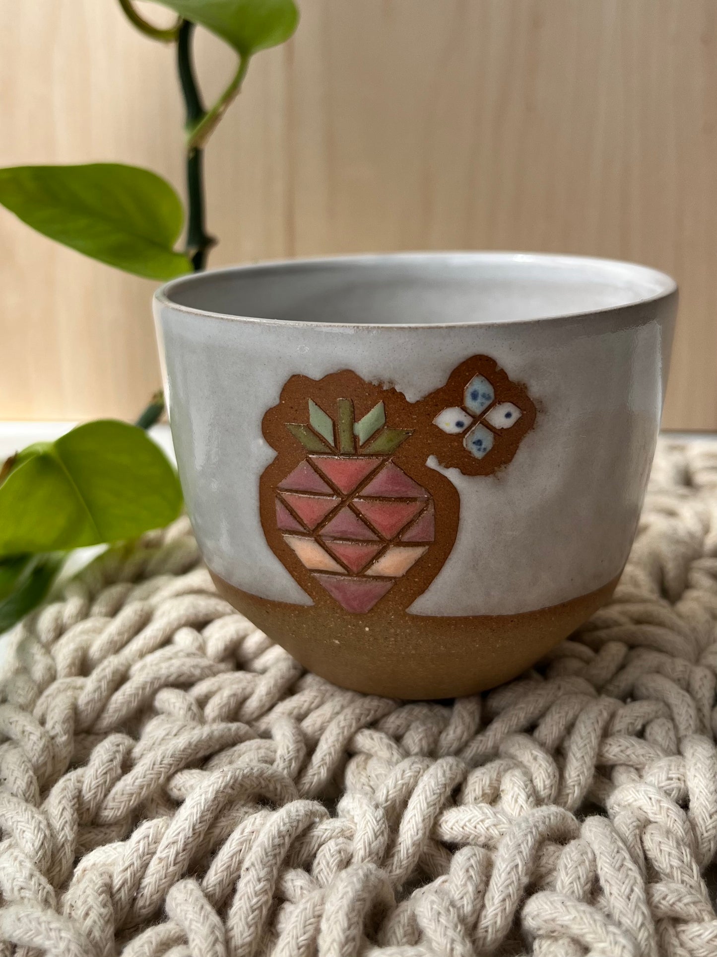 Small Quilt Fruit Tumbler