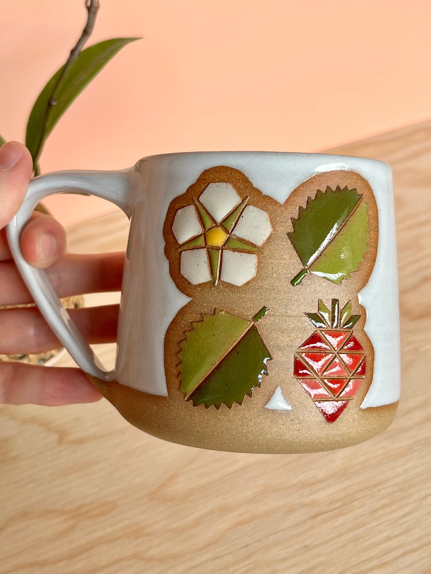 Tall Garden Quilt Mug -07-