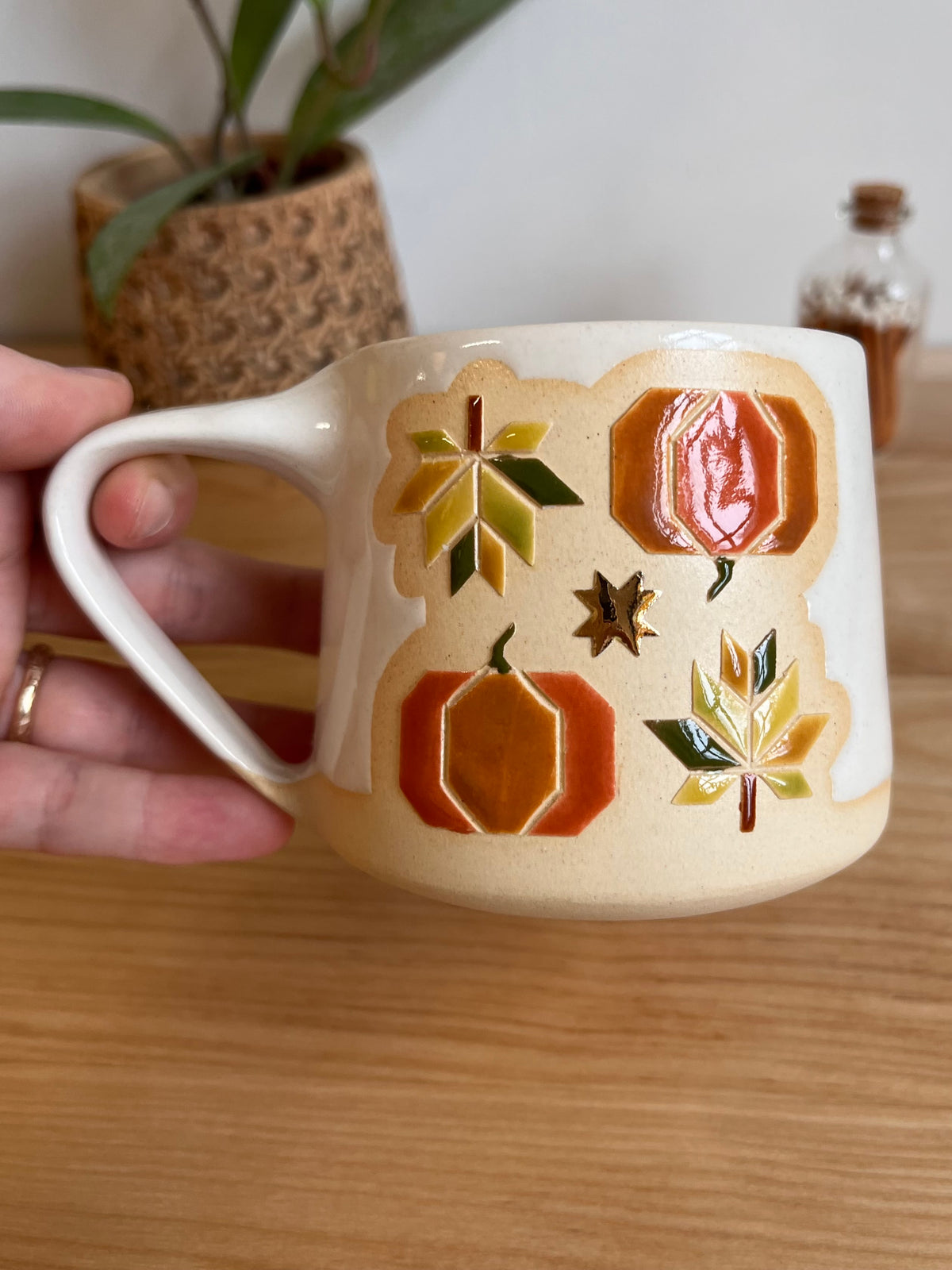 Shortie Fall Quilt Mug -18-