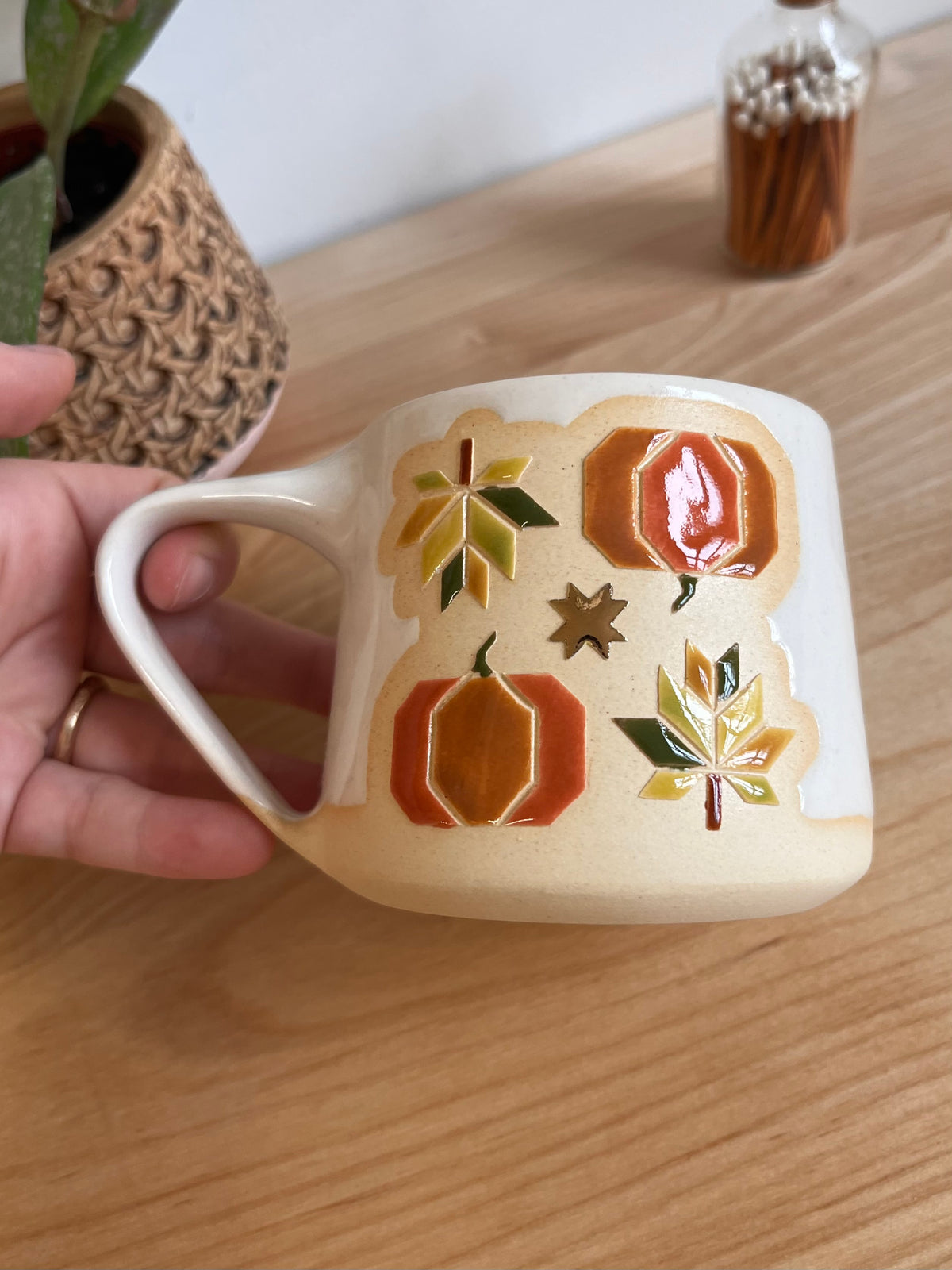 Shortie Fall Quilt Mug -18-