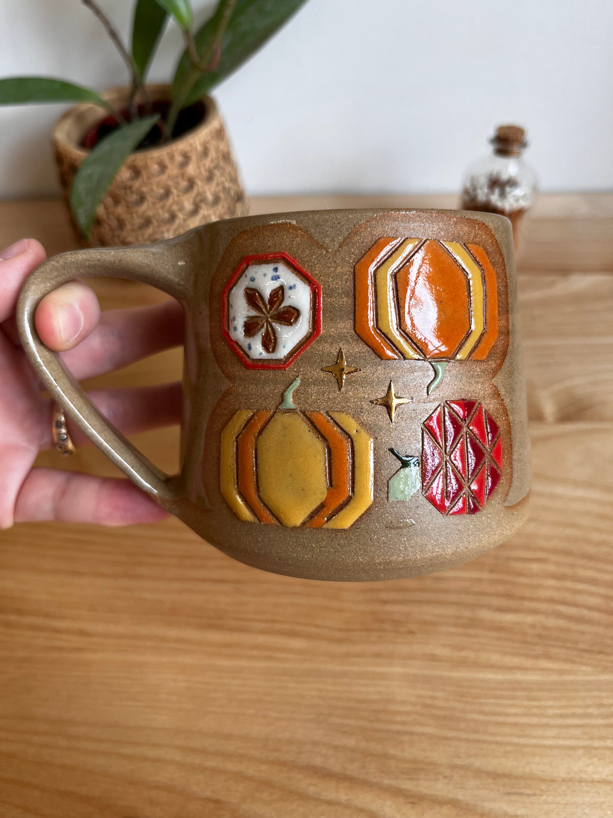 Tall Fall Quilt Mug -24-