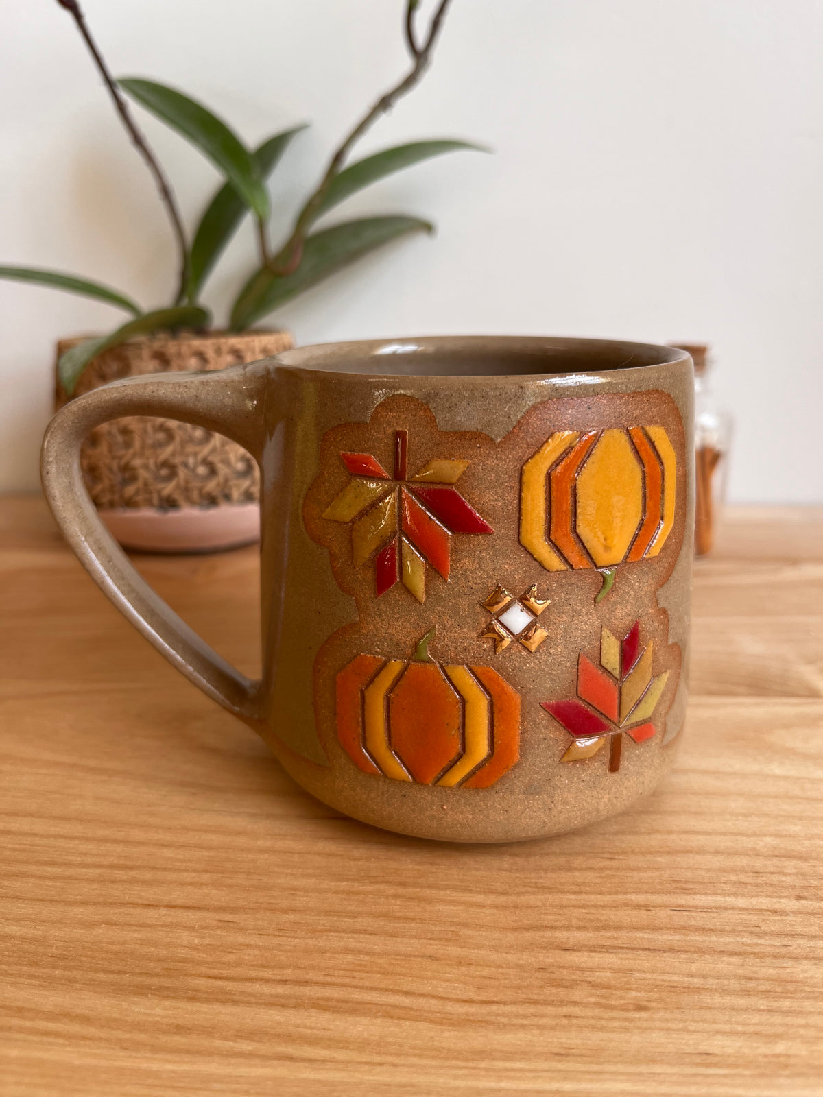 Tall Fall Quilt Mug -26-