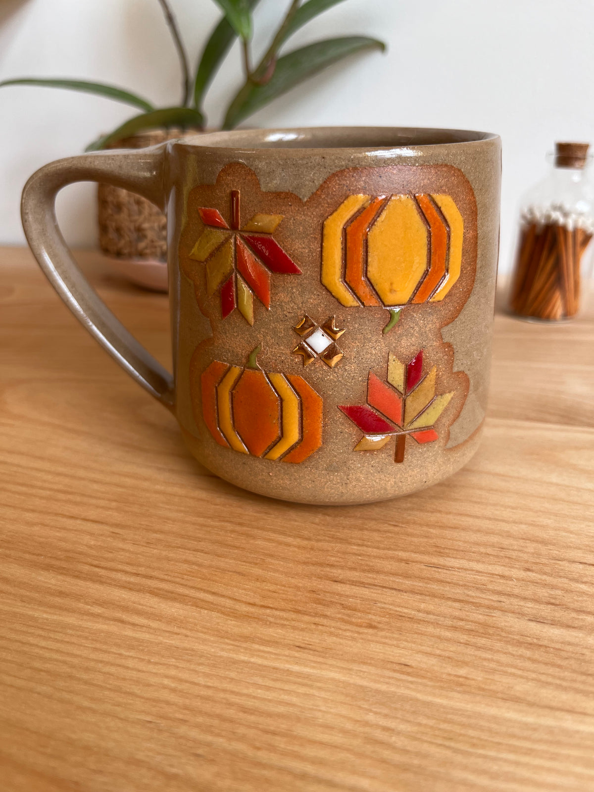Tall Fall Quilt Mug -26-