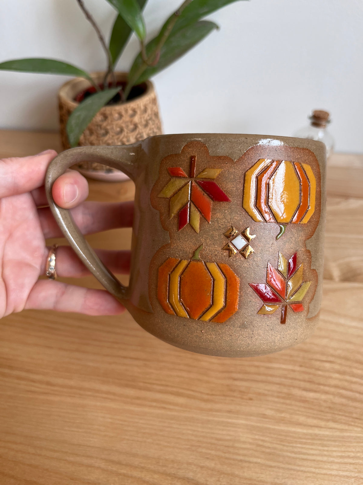 Tall Fall Quilt Mug -26-