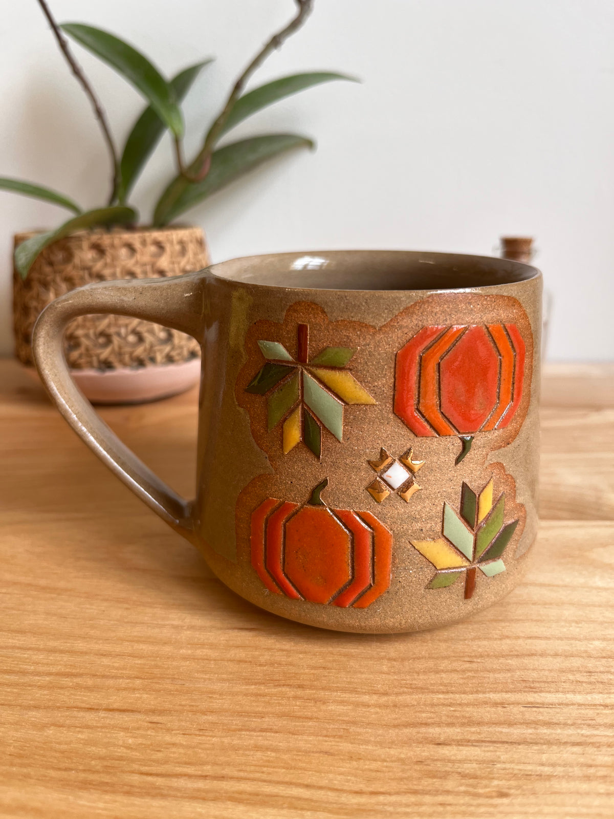 Tall Fall Quilt Mug -28-