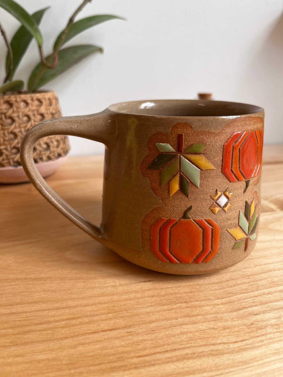 Tall Fall Quilt Mug -28-