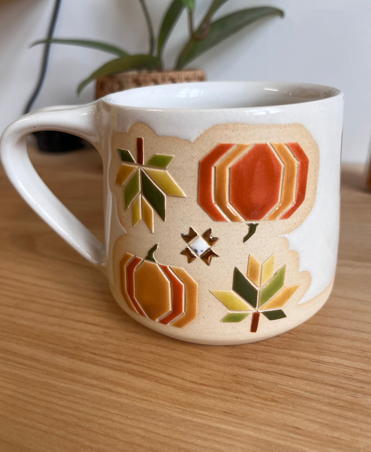 Tall Fall Quilt Mug -37-
