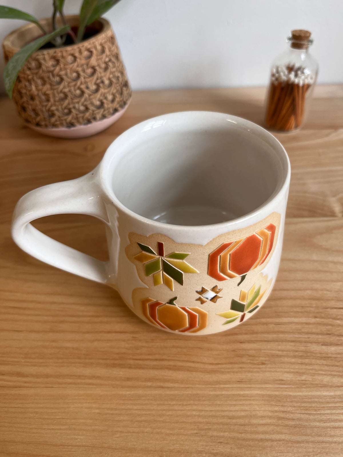 Tall Fall Quilt Mug -37-