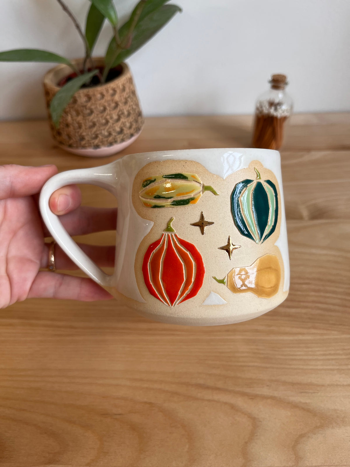 Tall Fall Quilt Mug -39-