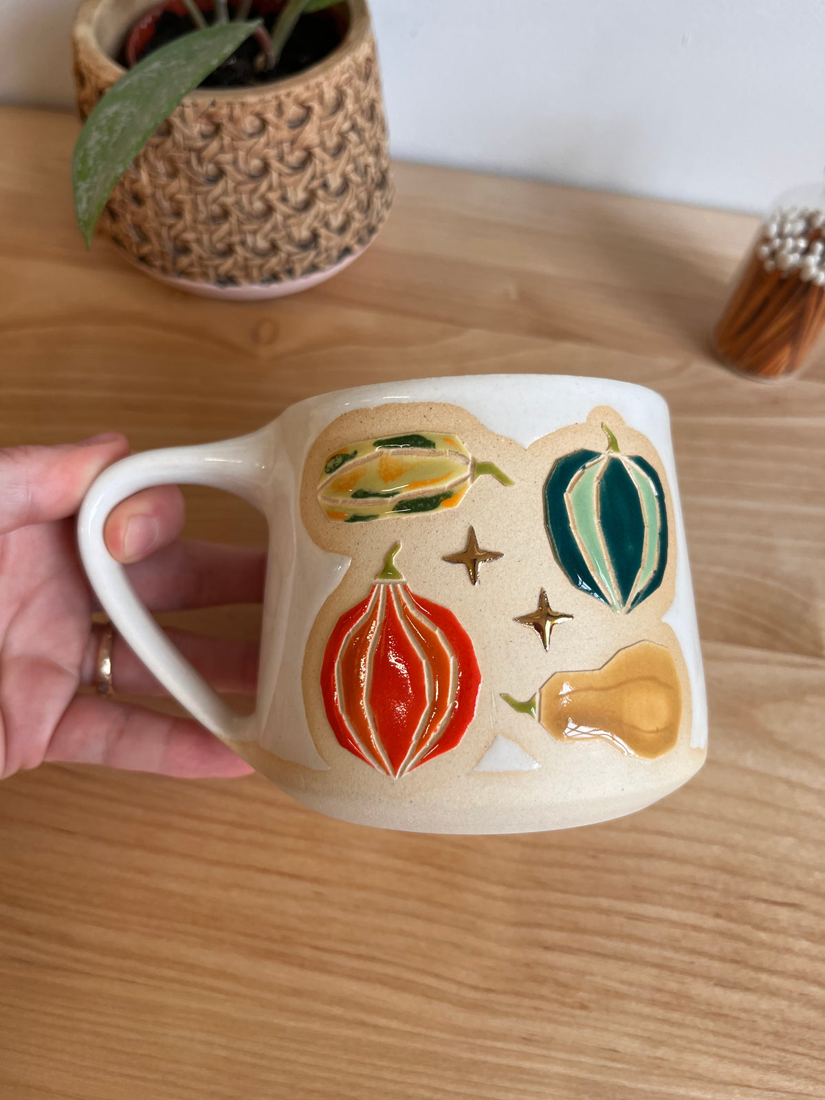 Tall Fall Quilt Mug -39-