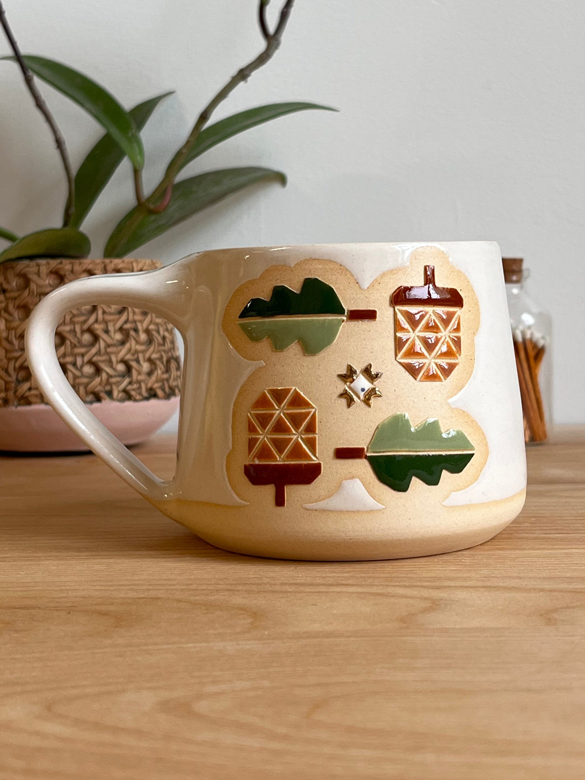 Tall Fall Quilt Mug -40-