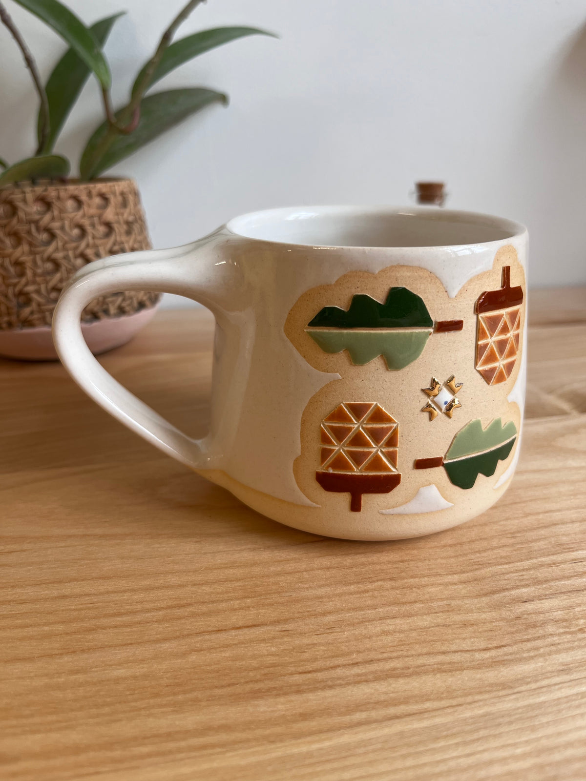 Tall Fall Quilt Mug -40-