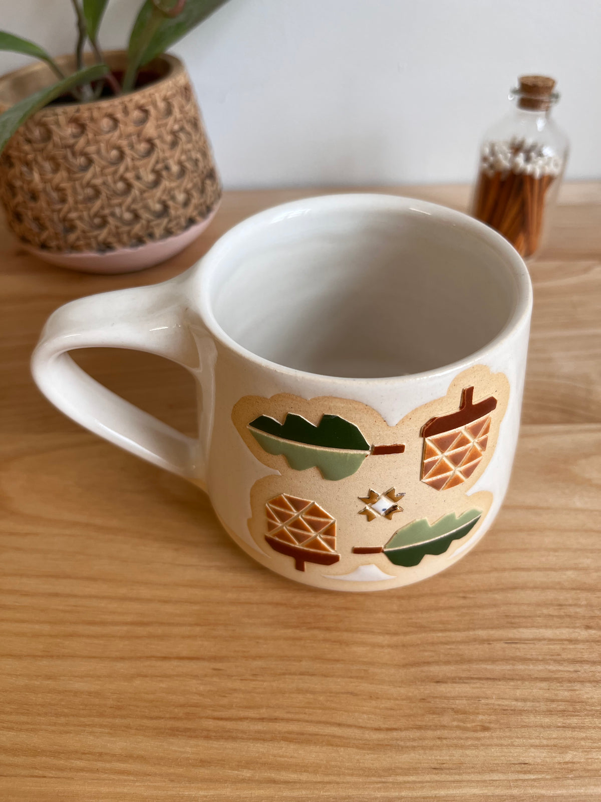Tall Fall Quilt Mug -40-