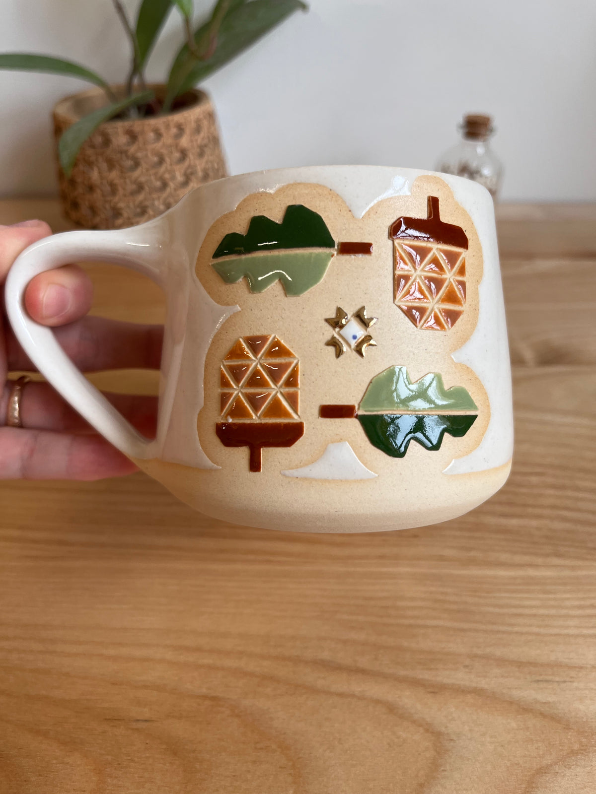 Tall Fall Quilt Mug -40-