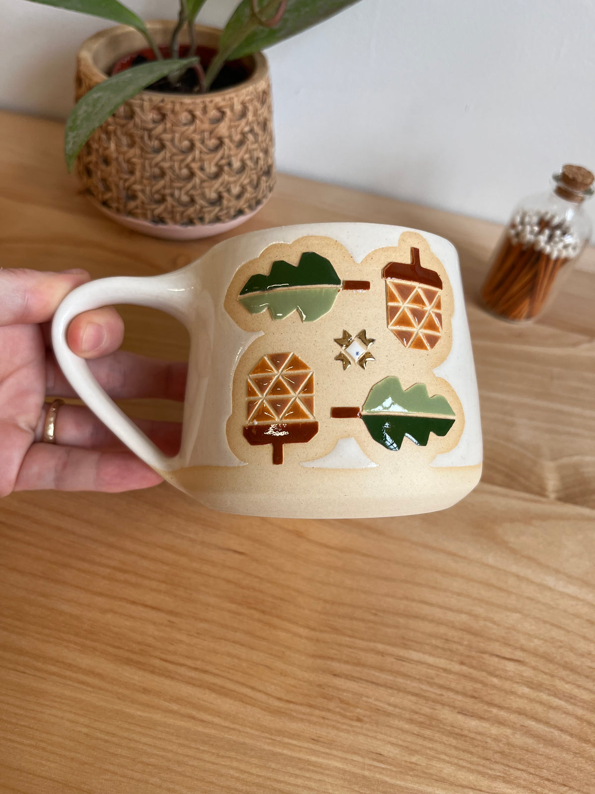 Tall Fall Quilt Mug -40-