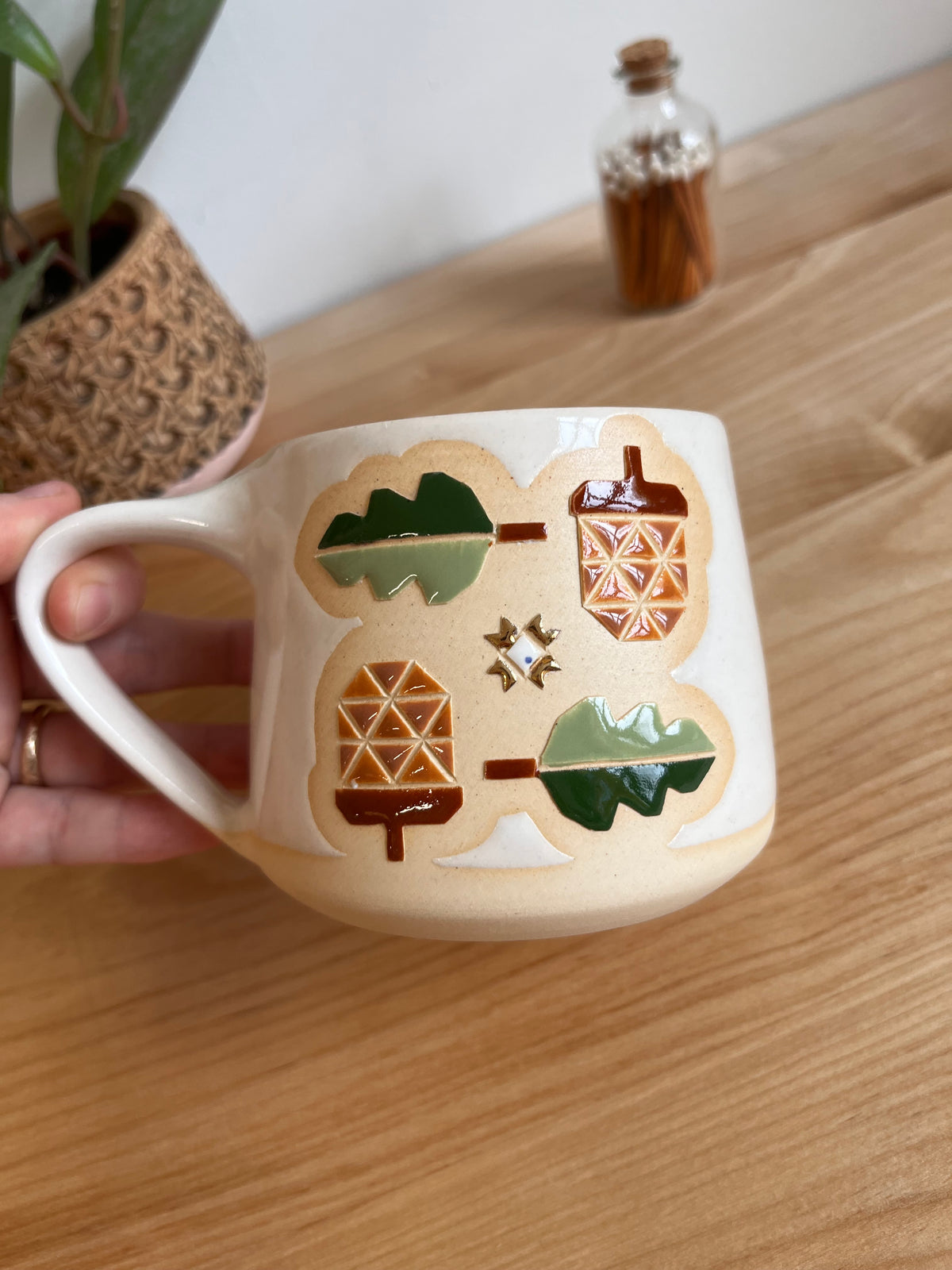 Tall Fall Quilt Mug -40-