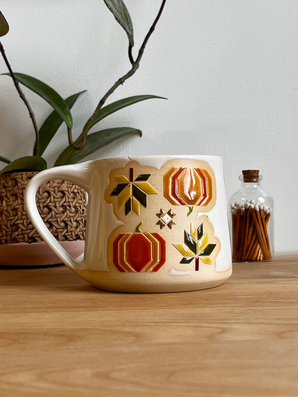 Tall Fall Quilt Mug -43-