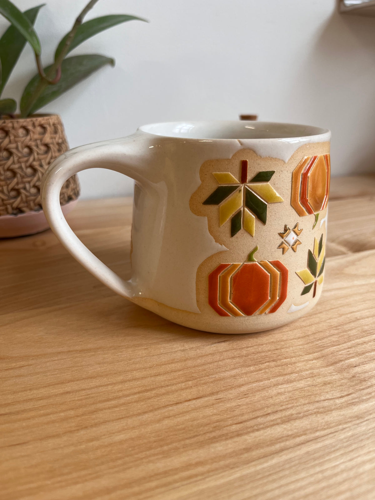 Tall Fall Quilt Mug -43-