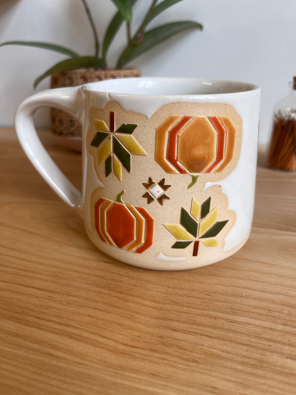 Tall Fall Quilt Mug -43-