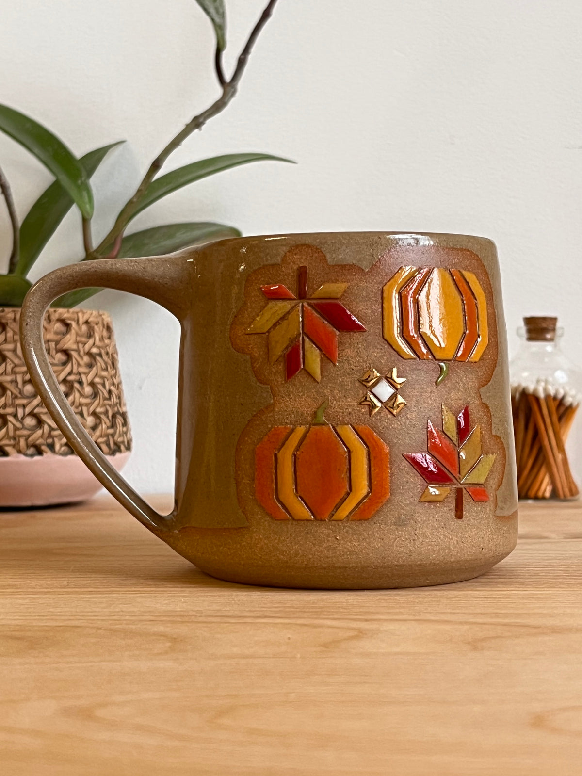 Tall Fall Quilt Mug -26-