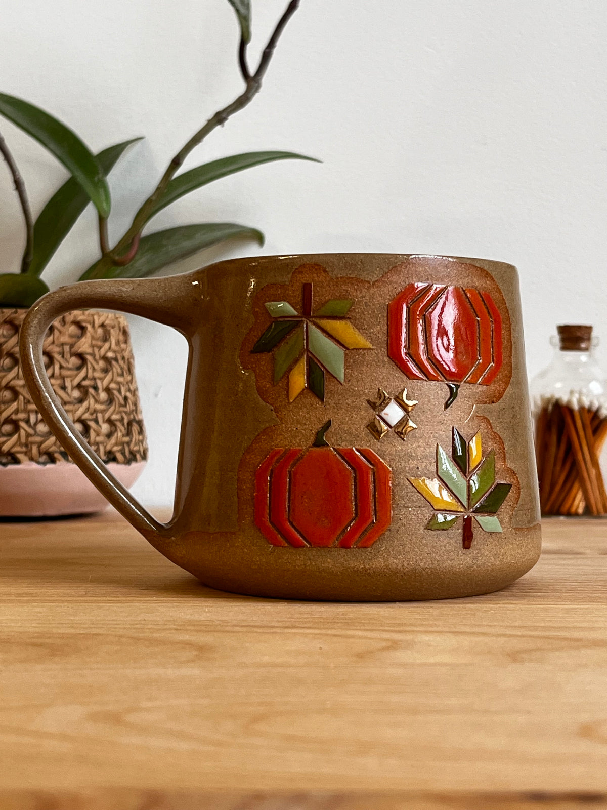 Tall Fall Quilt Mug -28-